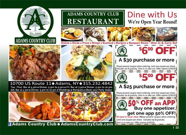 Adams Country Club Restaurant image