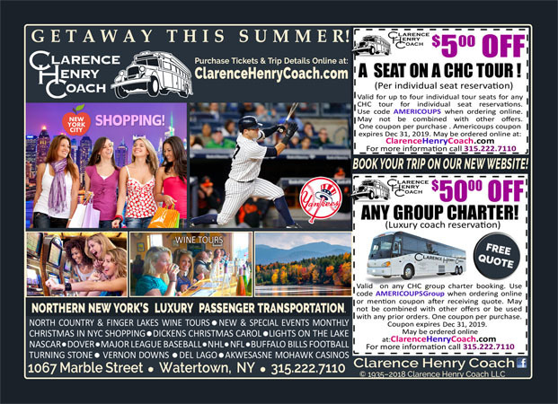 Clarence Henry Coach Tours image
